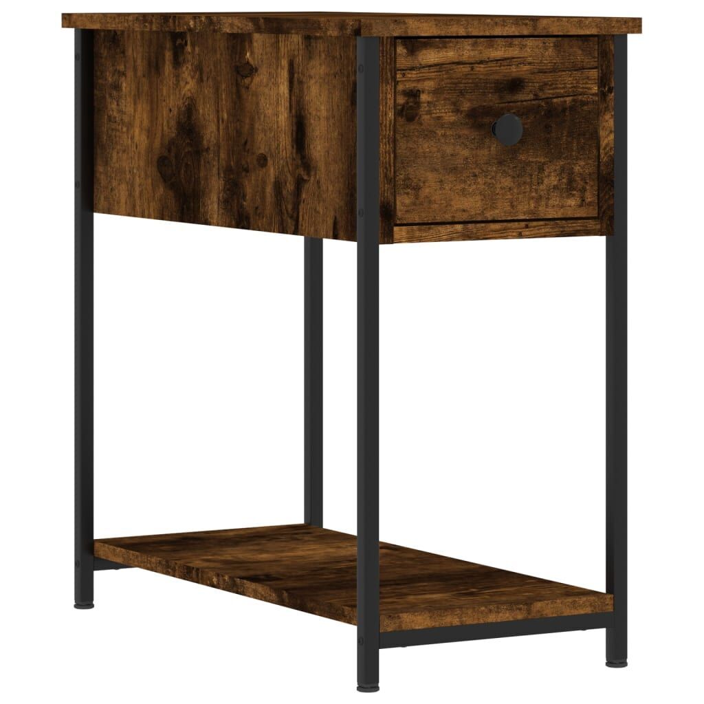 Bedside Cabinets 2 pcs Smoked Oak 30x60x60 cm Engineered Wood Price