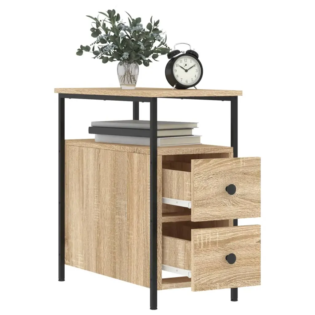 Bedside Cabinets 2 pcs Sonoma Oak 30x60x60 cm Engineered Wood Price