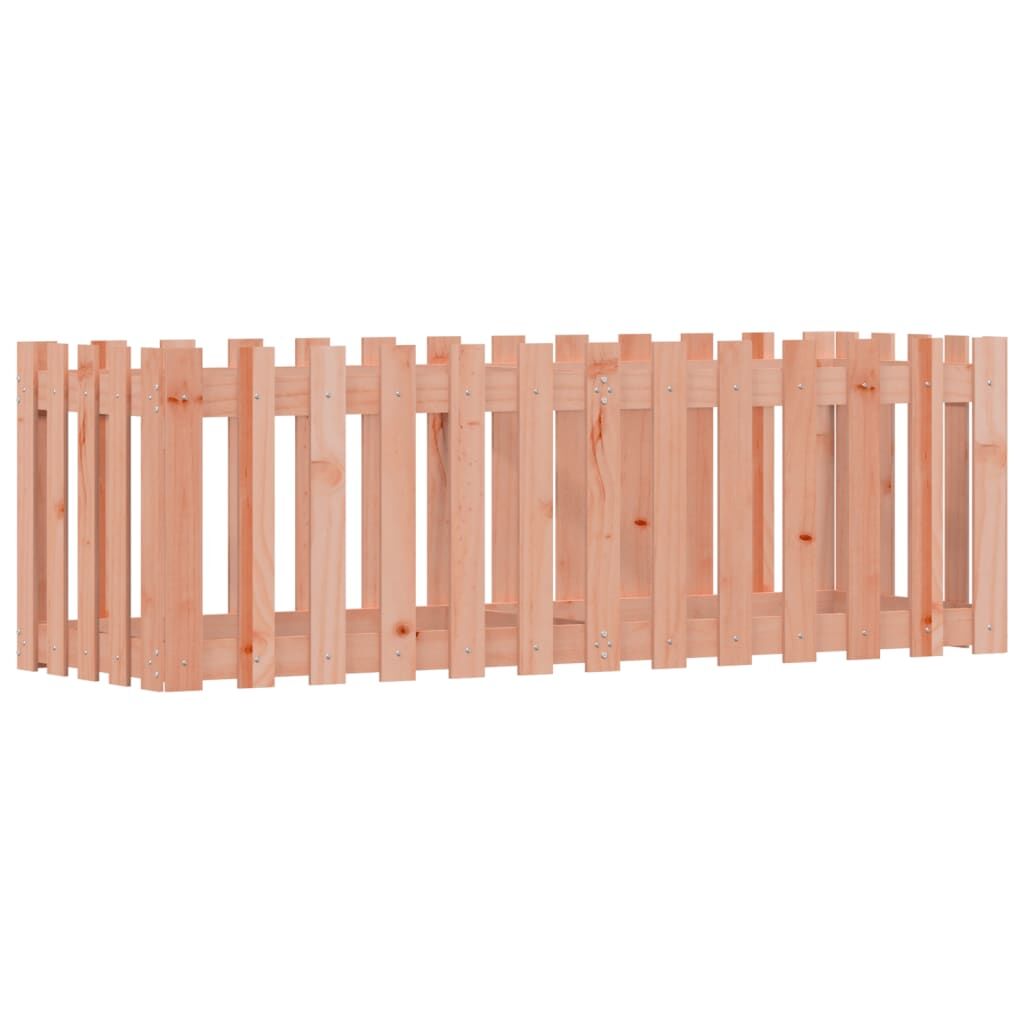 Garden Raised Bed with Fence Design 150x50x50 cm Solid Wood Douglas Price