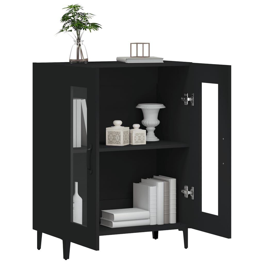 Sideboard Black 69.5x34x90 cm Engineered Wood Price