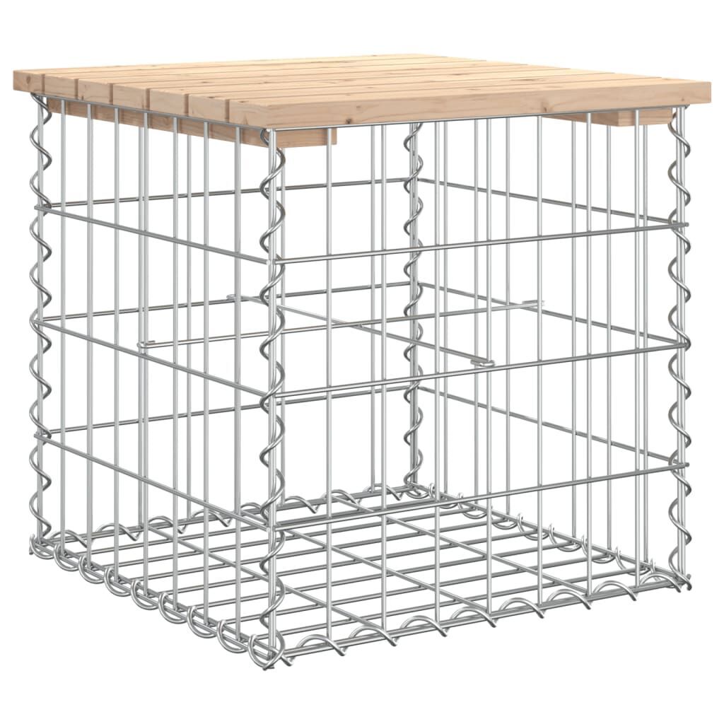 Garden Bench Gabion Design 43x44x42 cm Solid Wood Pine Price