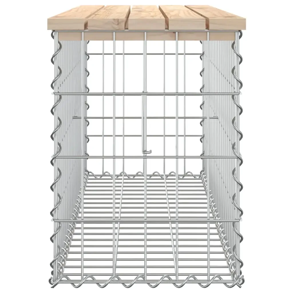 Garden Bench Gabion Design 103x31.5x42 cm Solid Wood Pine Price
