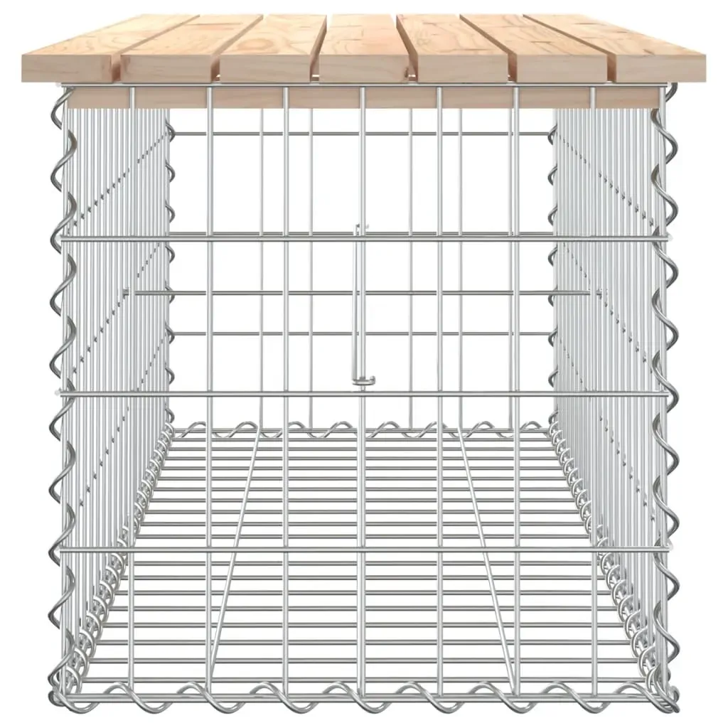 Garden Bench Gabion Design 103x44x42 cm Solid Wood Pine Price