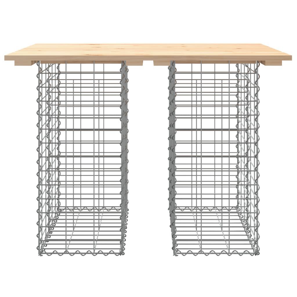 Garden Bench Gabion Design 100x70x72 cm Solid Wood Pine Price