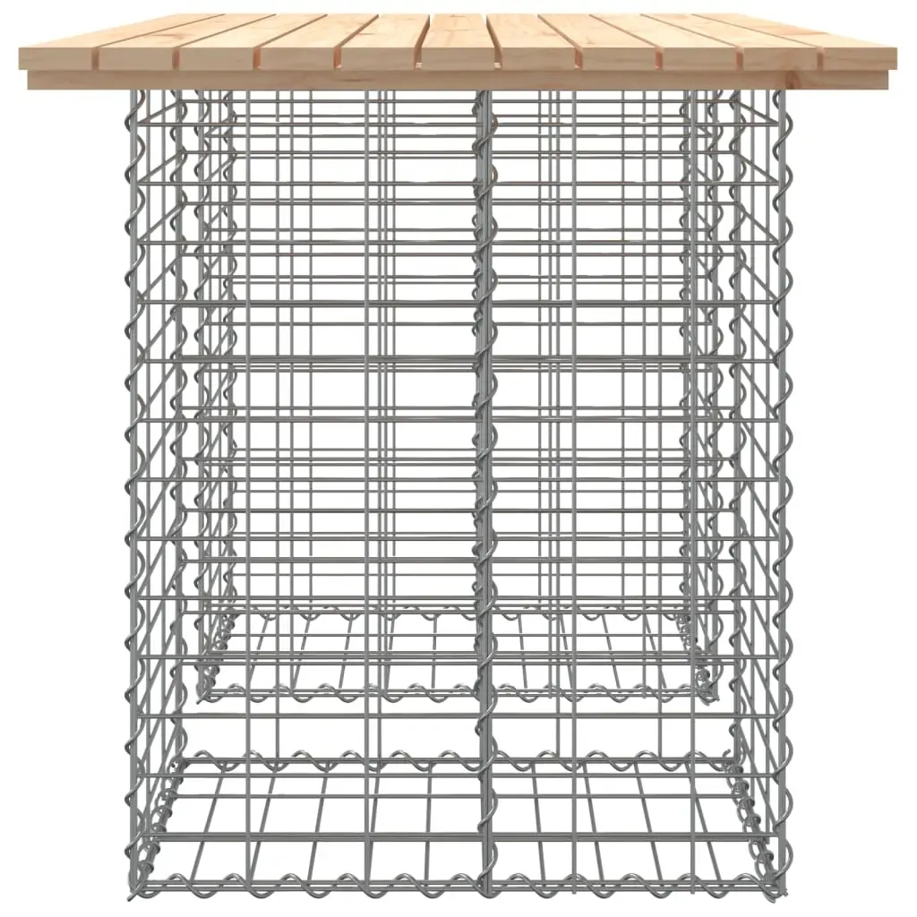 Garden Bench Gabion Design 100x70x72 cm Solid Wood Pine Price
