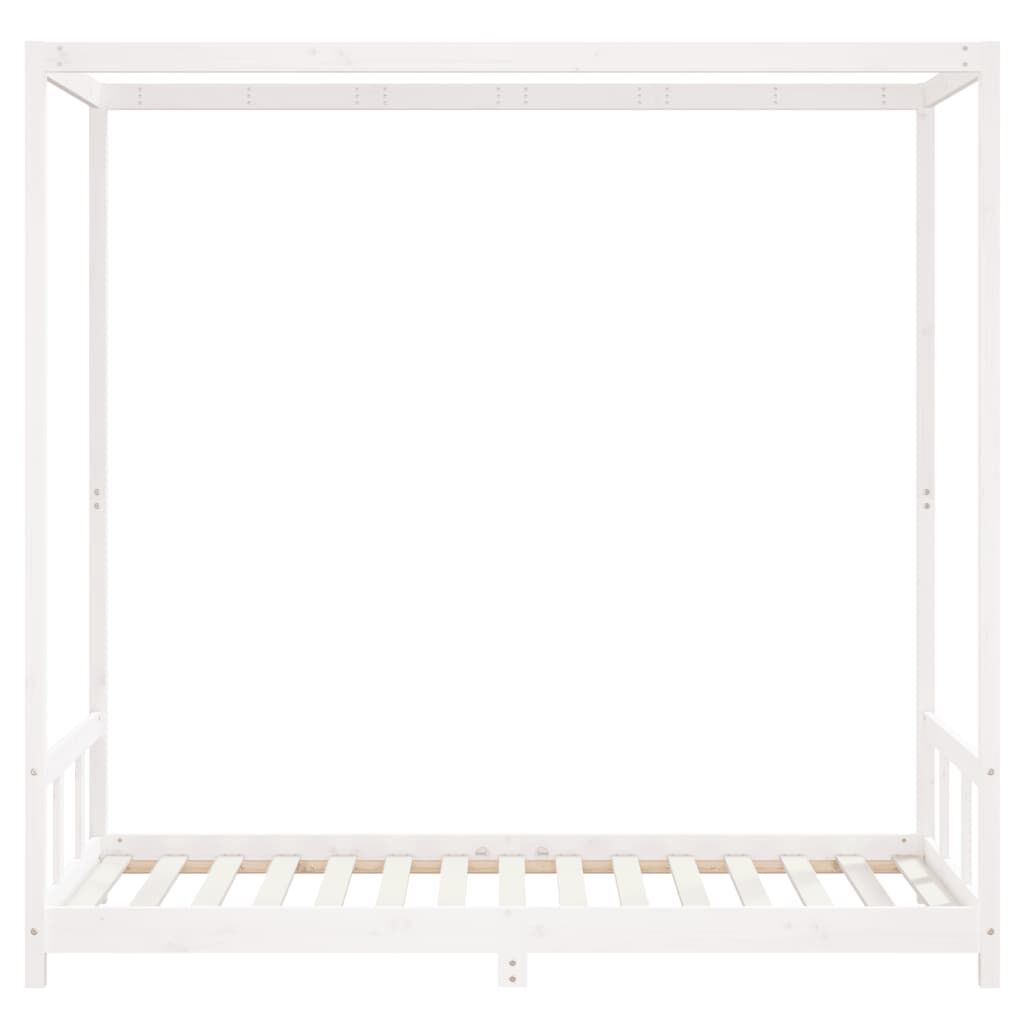 Kids Bed Frame White 90x190 cm Solid Wood Pine Price