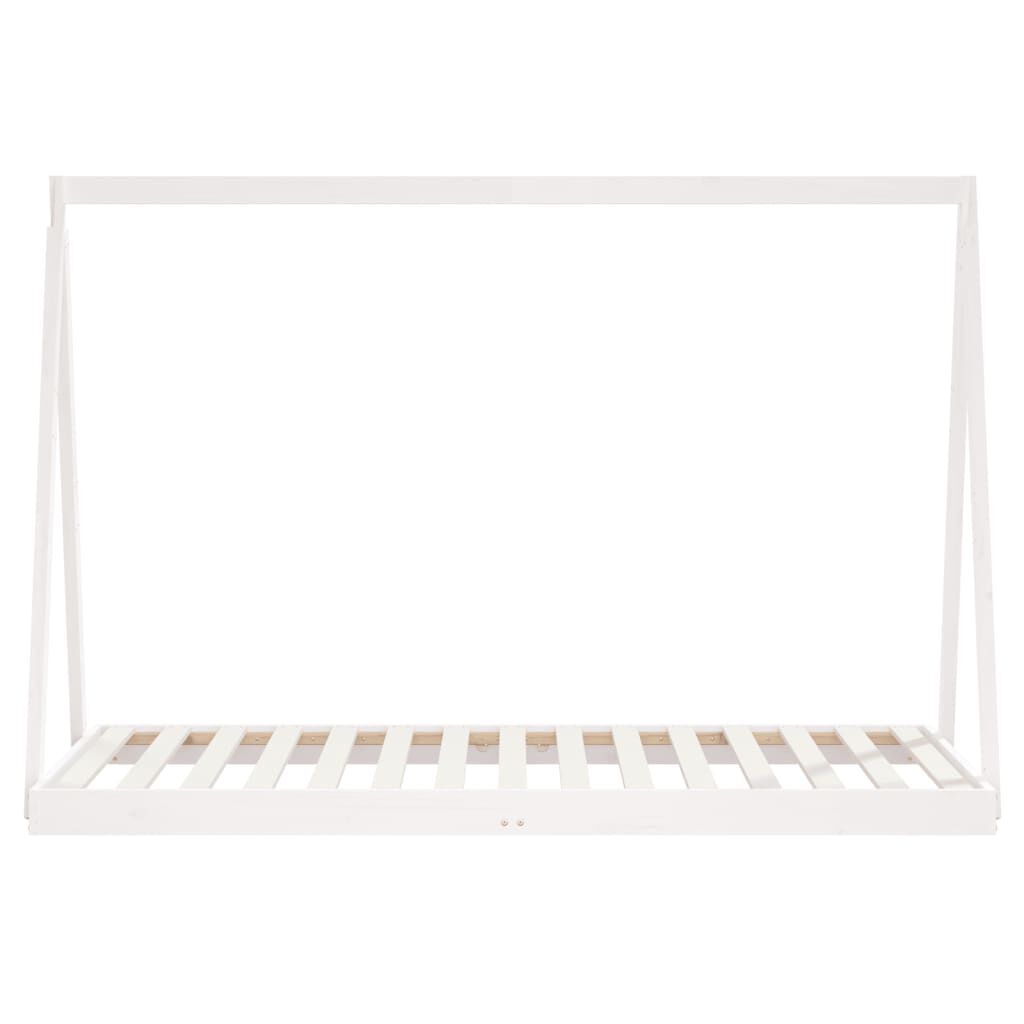 Kids Bed Frame White 90x190 cm Solid Wood Pine Price