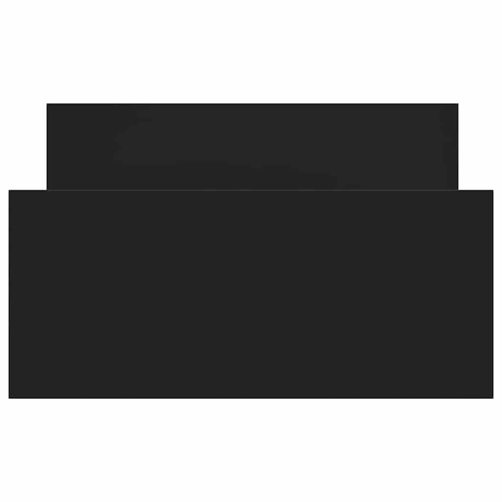 Bed Frame without Mattress Black 90x190 cm Engineered Wood Price