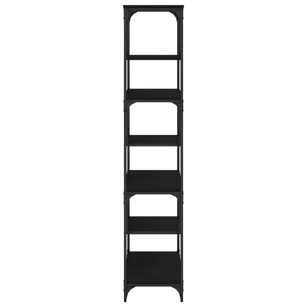 Bookcase Black 81x36x176 cm Engineered Wood Price