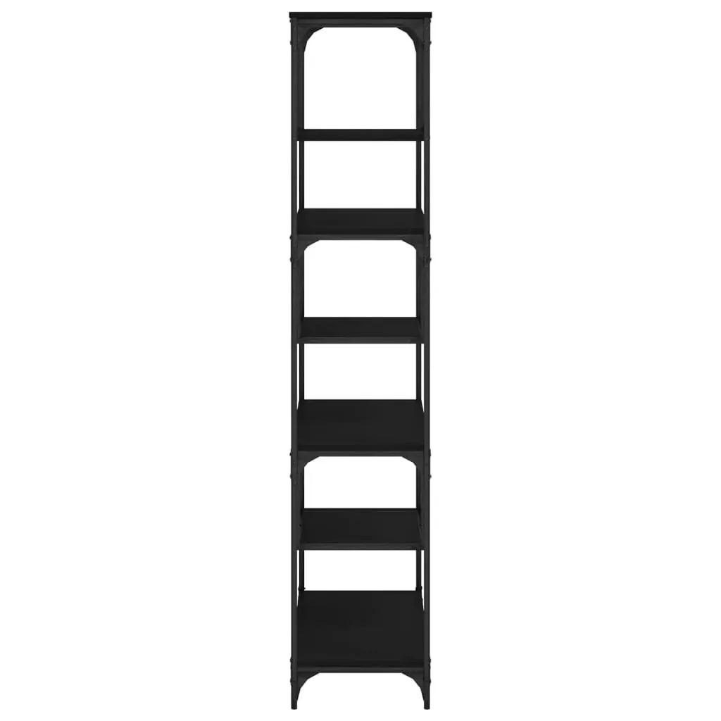 Bookcase Black 81x36x176 cm Engineered Wood Price