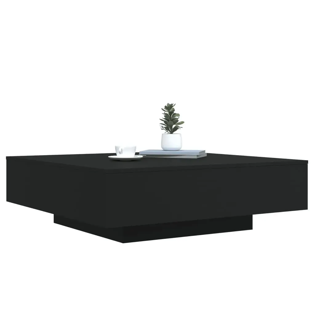 Coffee Table Black 100x100x31 cm Engineered Wood Price