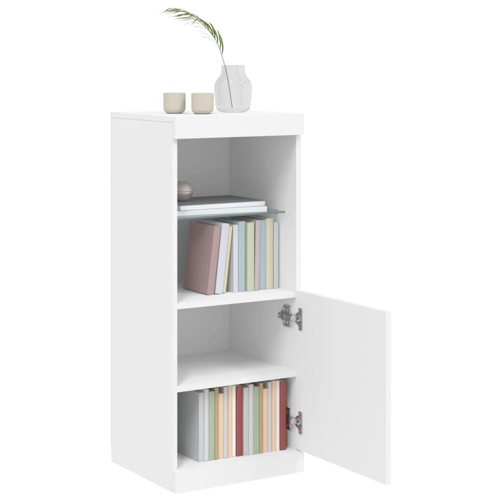 Sideboard with LED Lights White 41x37x100 cm Price