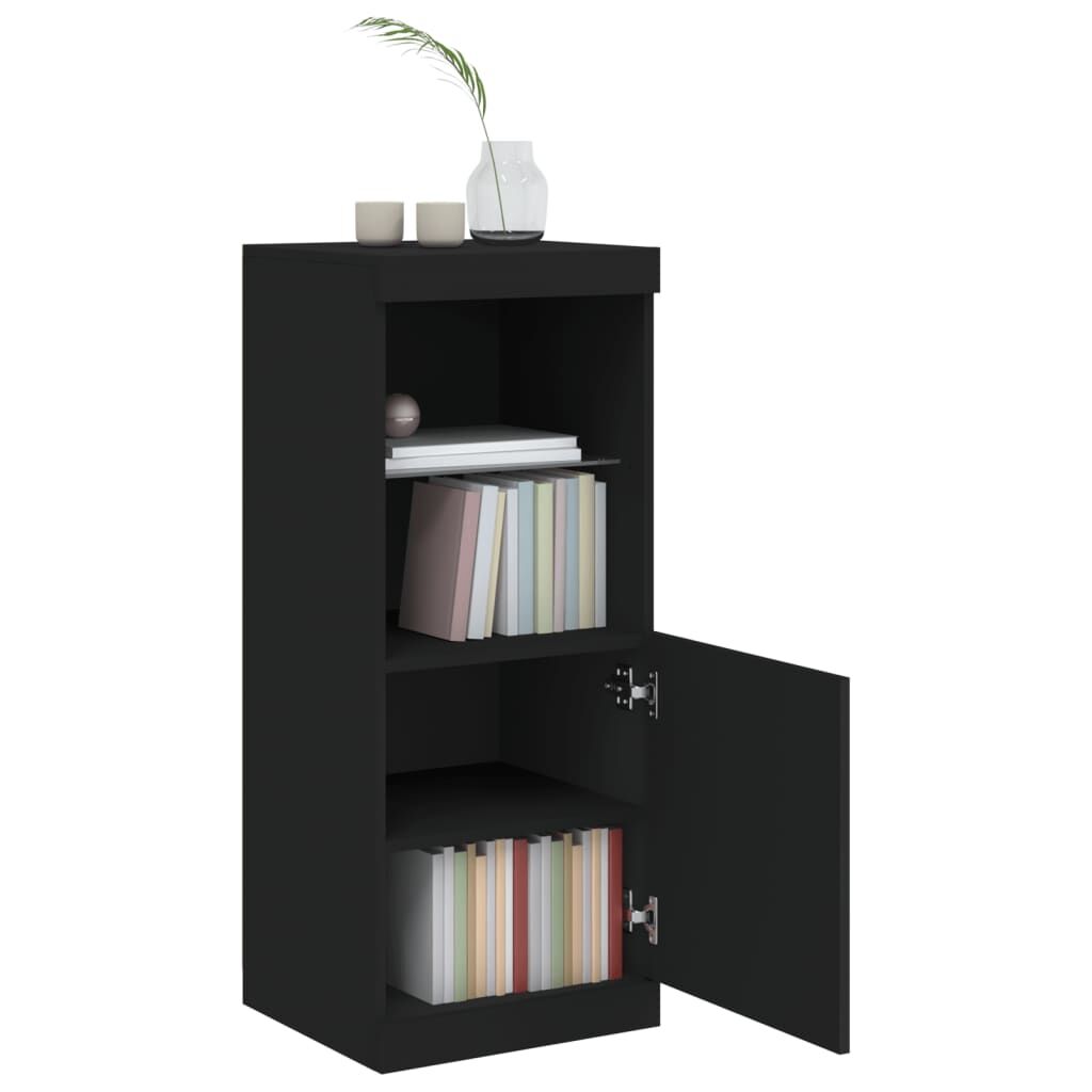 Sideboard with LED Lights Black 41x37x100 cm Price