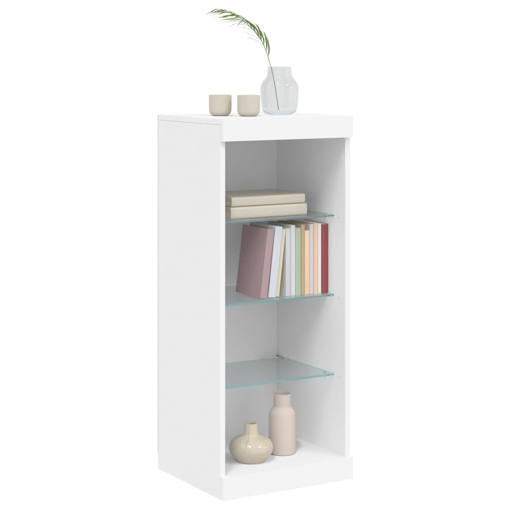 Sideboard with LED Lights White 41x37x100 cm Price