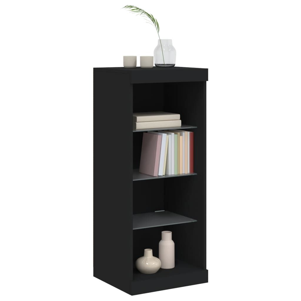 Sideboard with LED Lights Black 41x37x100 cm Price