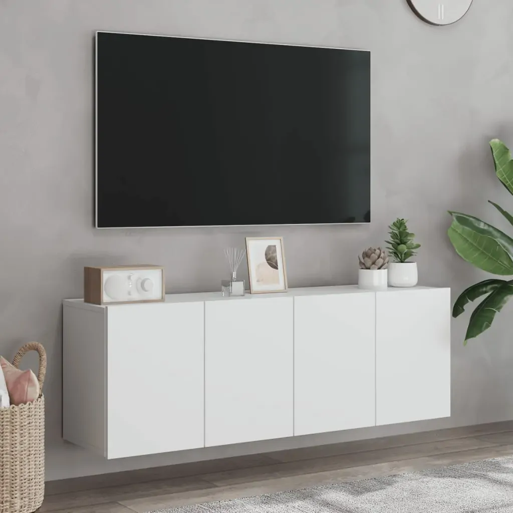 TV Cabinets Wall-mounted 2 pcs White 60x30x41 cm Price