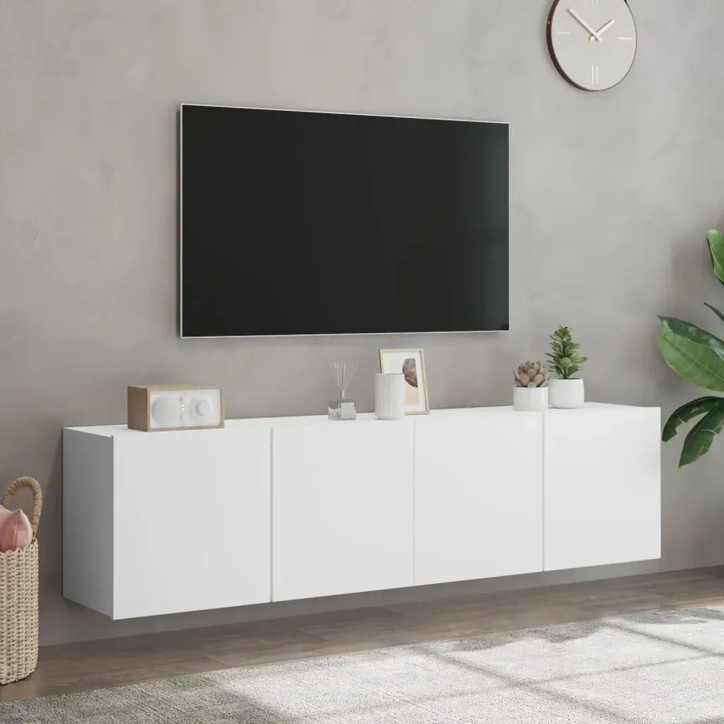 TV Cabinets Wall-mounted 2 pcs White 80x30x41 cm Price