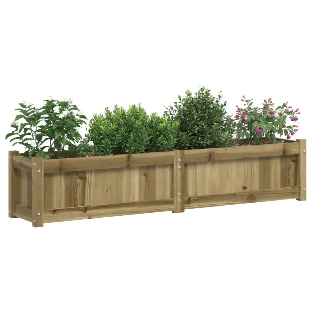 Garden Planter 150x31x31 cm Impregnated Wood Pine Price