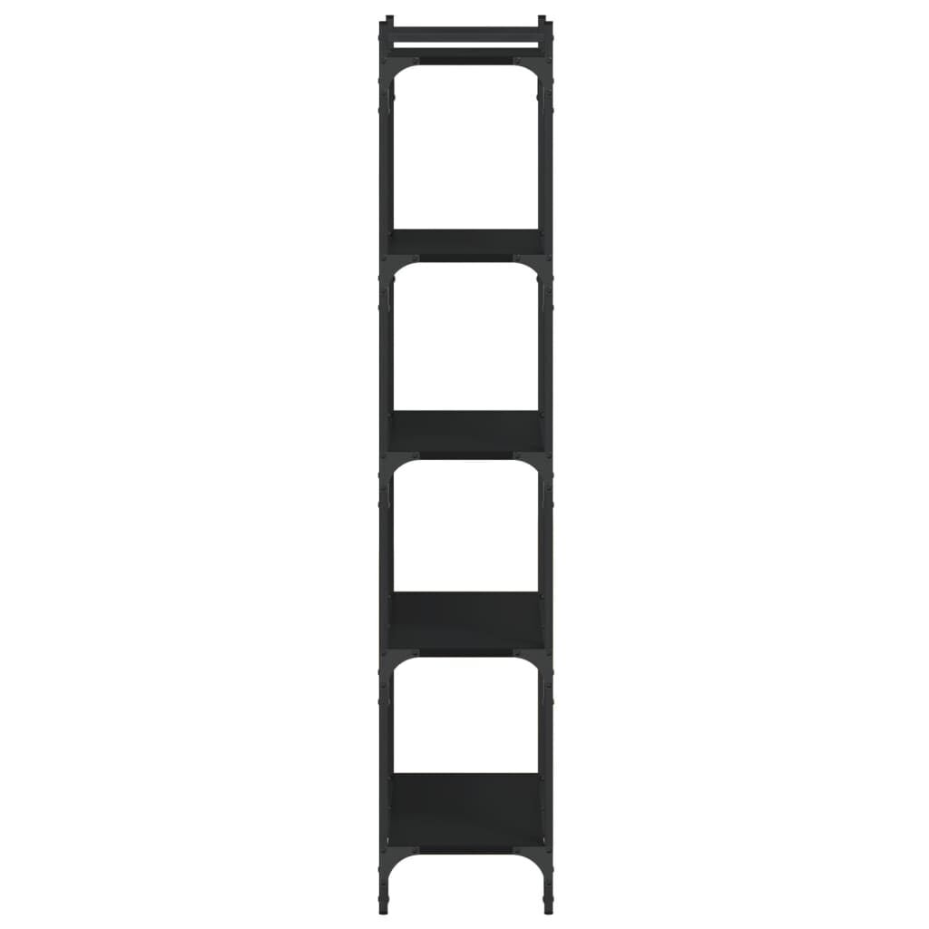 Bookcase 5-Tier Black 60x30x154 cm Engineered Wood Price