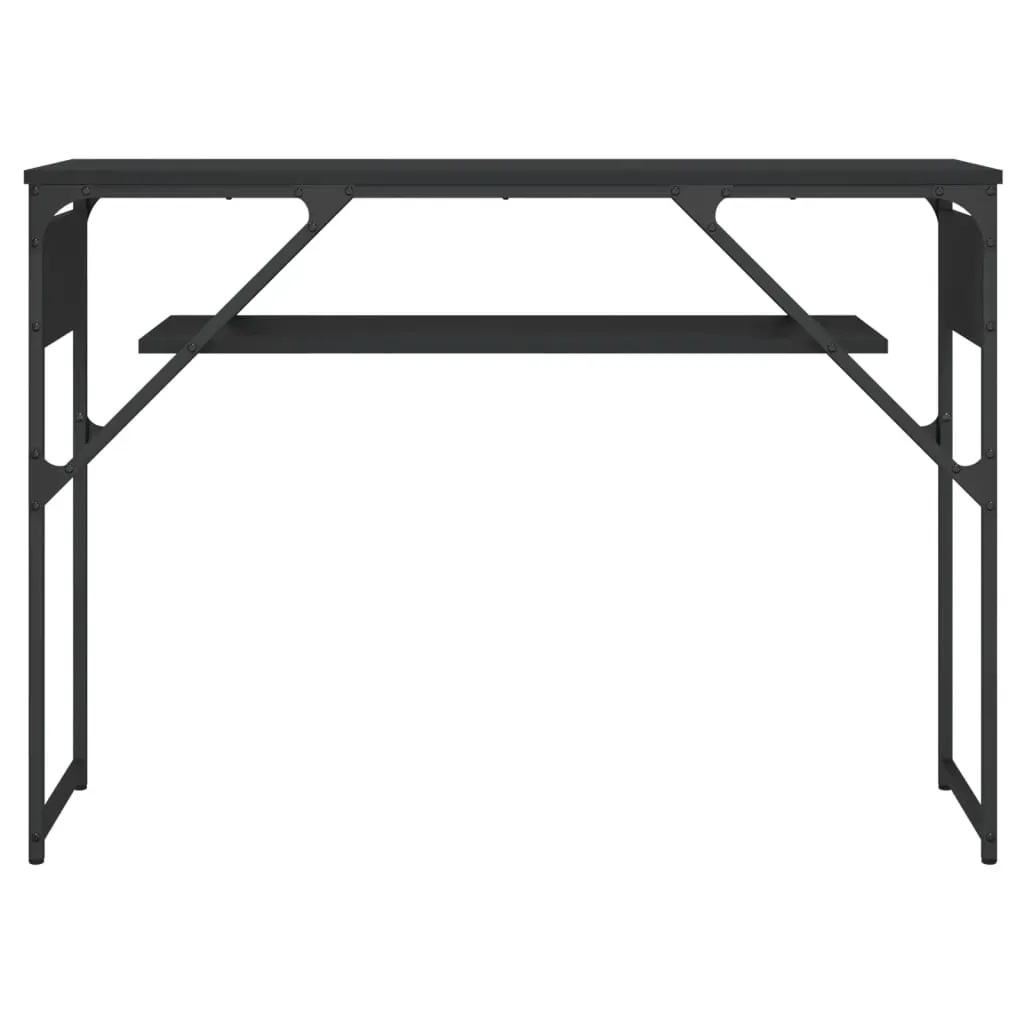 Console Table with Shelf Black 105x30x75cm Engineered Wood Price