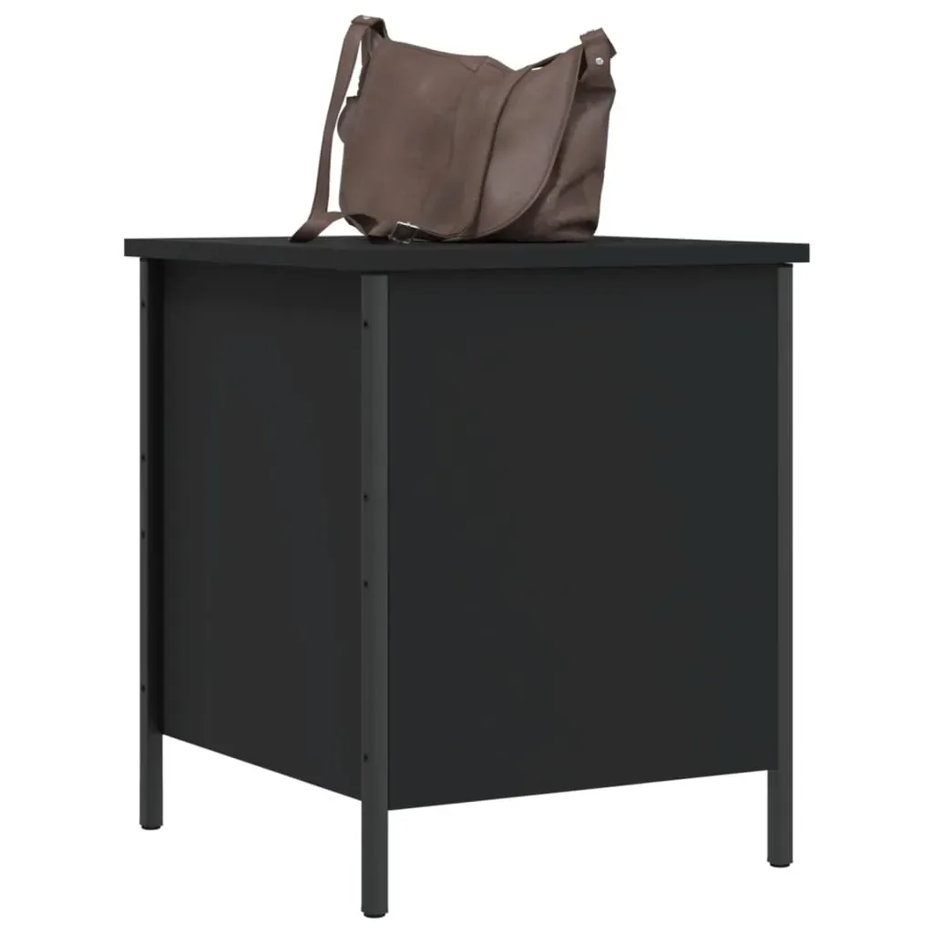Storage Bench Black 40x42.5x50 cm Engineered Wood Price