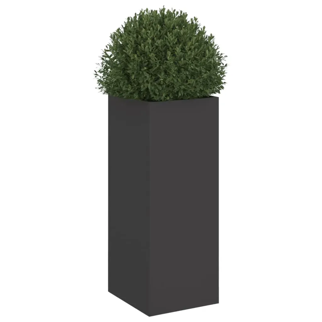 Planter Black 32x29x75 cm Steel Price