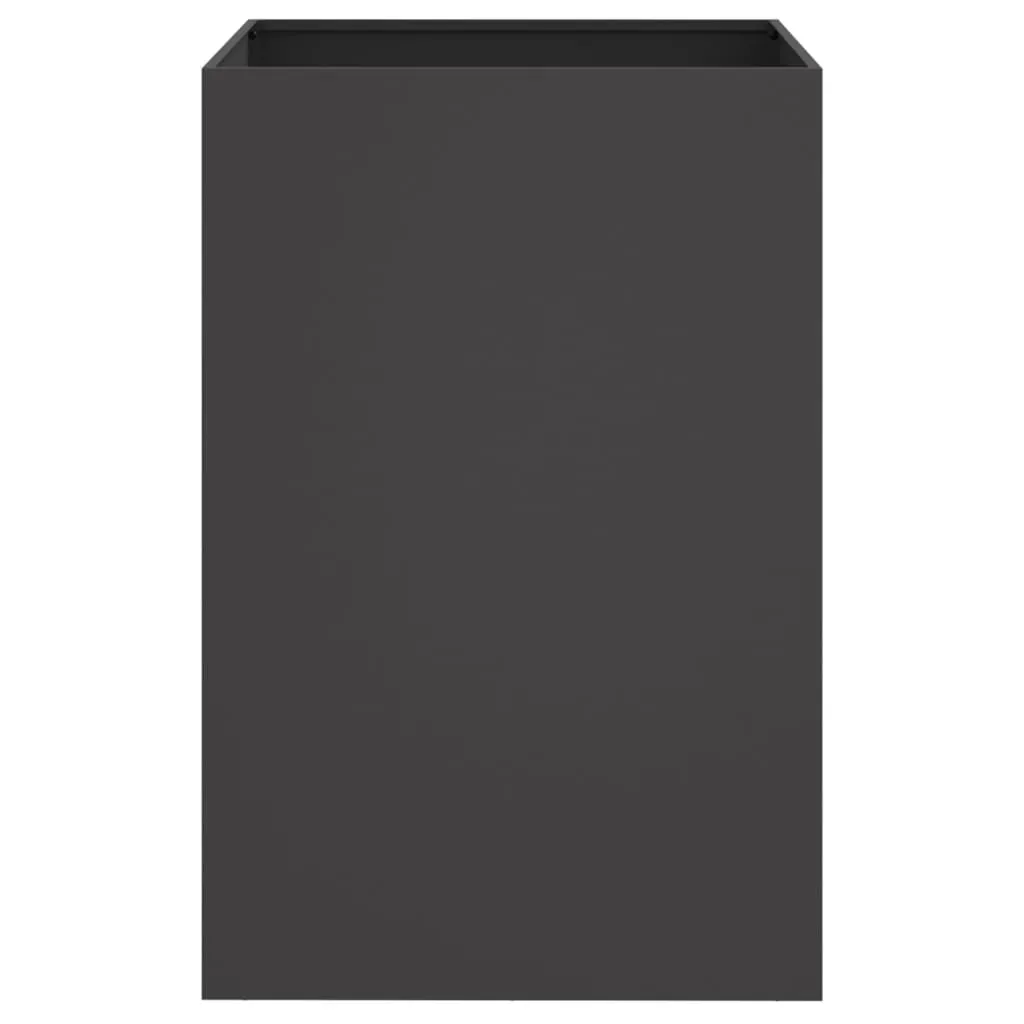 Planter Black 52x48x75 cm Steel Price