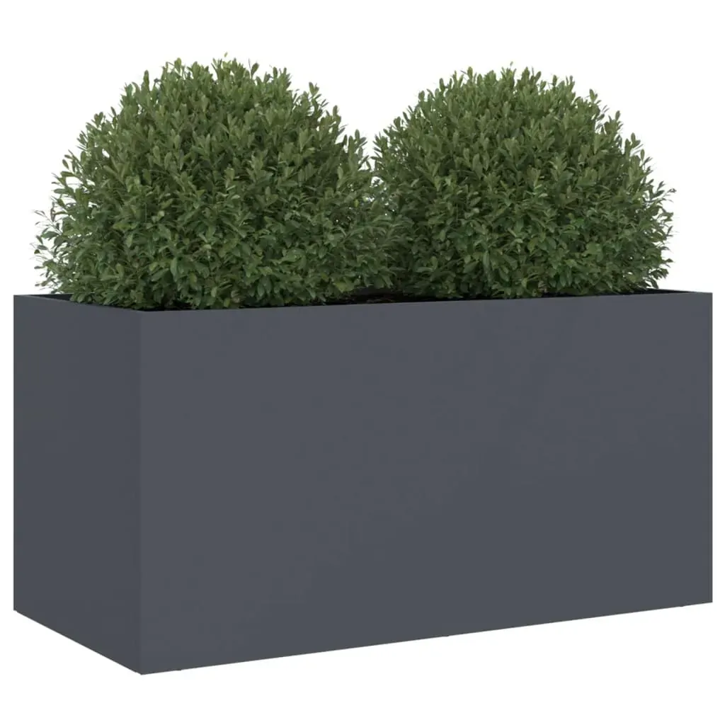 Planter Anthracite 62x30x29 cm Steel Price