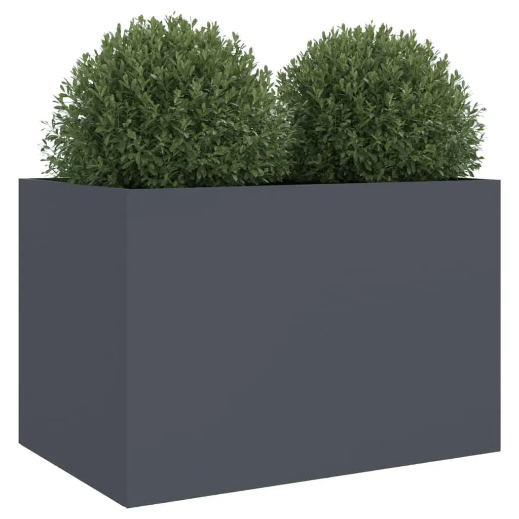 Planter Anthracite 62x40x39 cm Steel Price