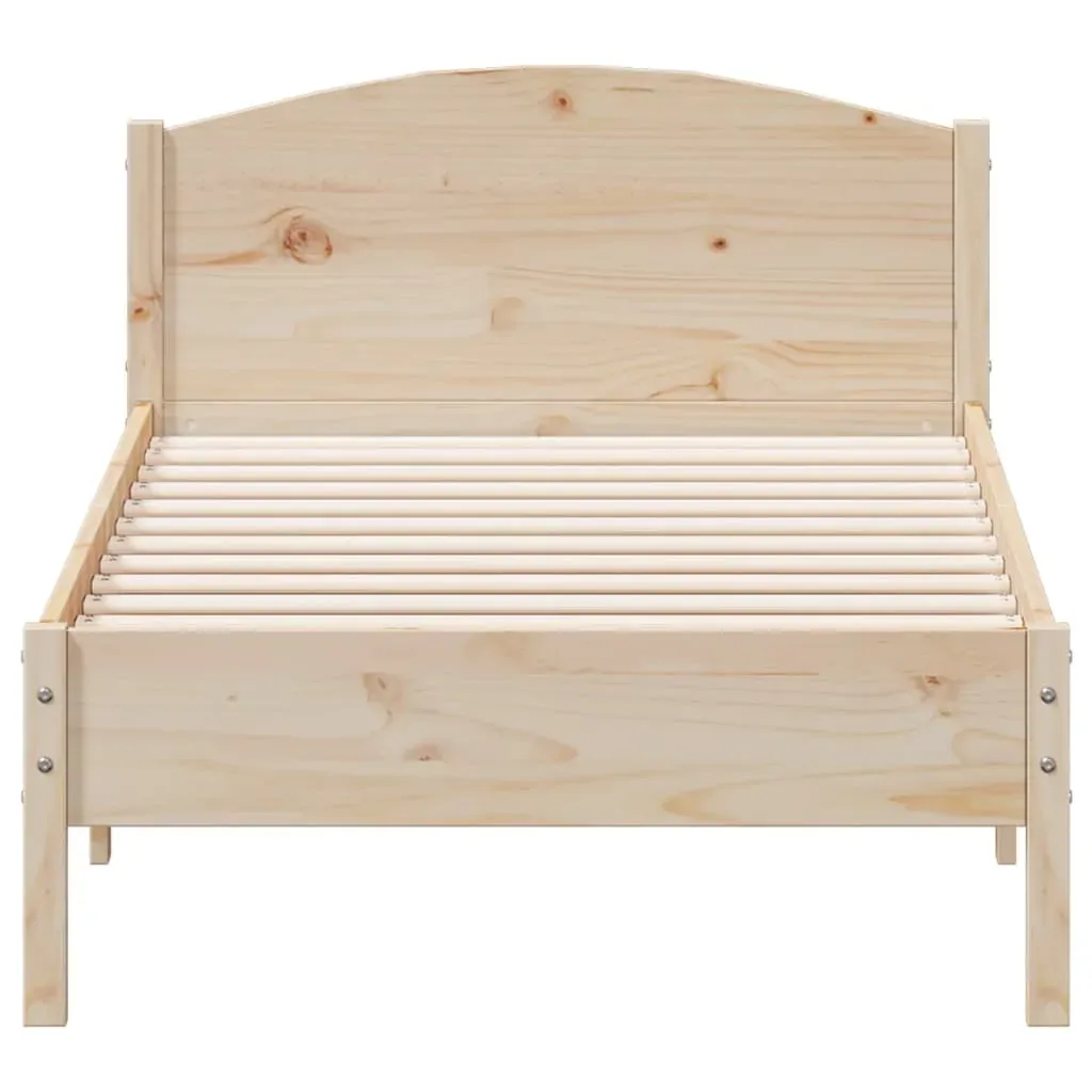 Bed Frame without Mattress 90x190 cm Solid Wood Pine Price