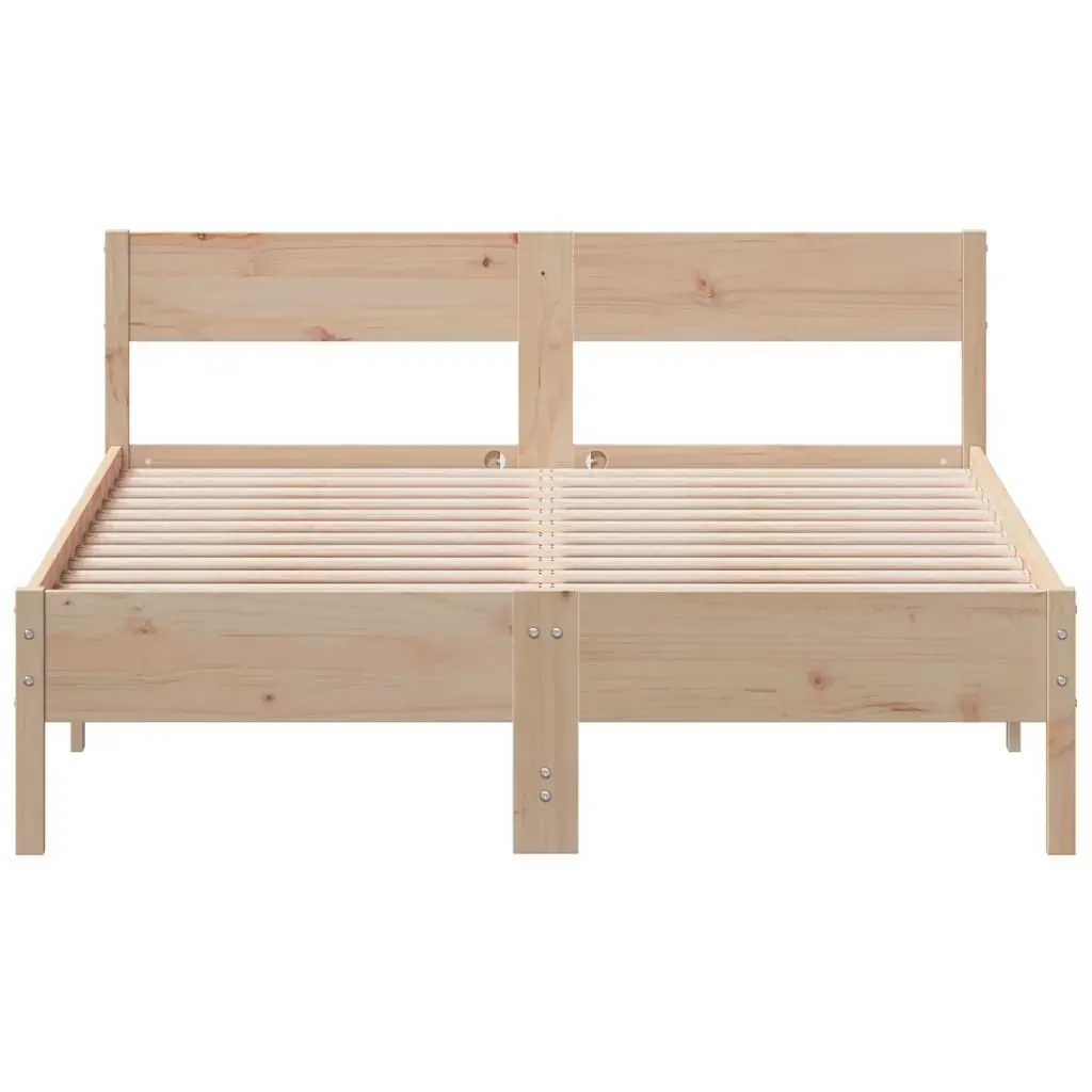 Bed Frame without Mattress 150x200 cm Solid Wood Pine Price
