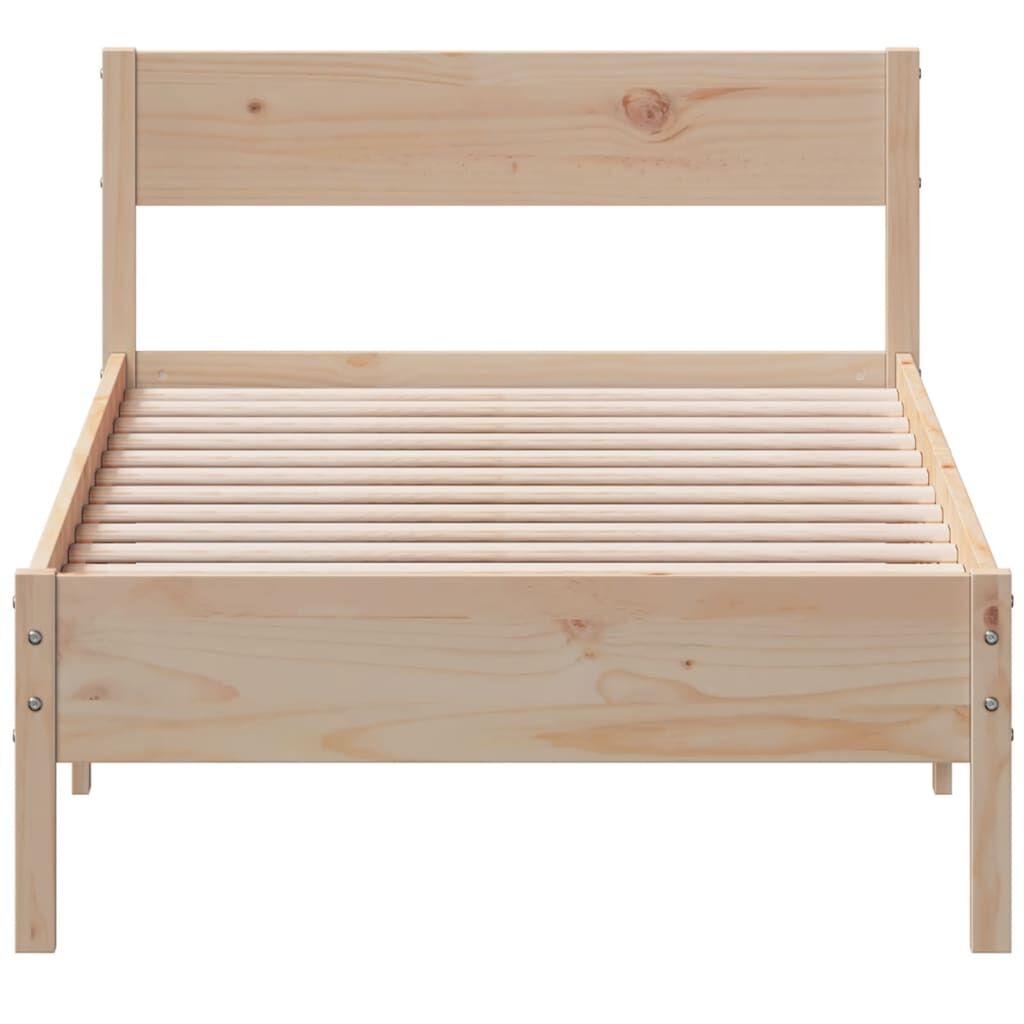 Bed Frame without Mattress 90x190 cm Solid Wood Pine Price