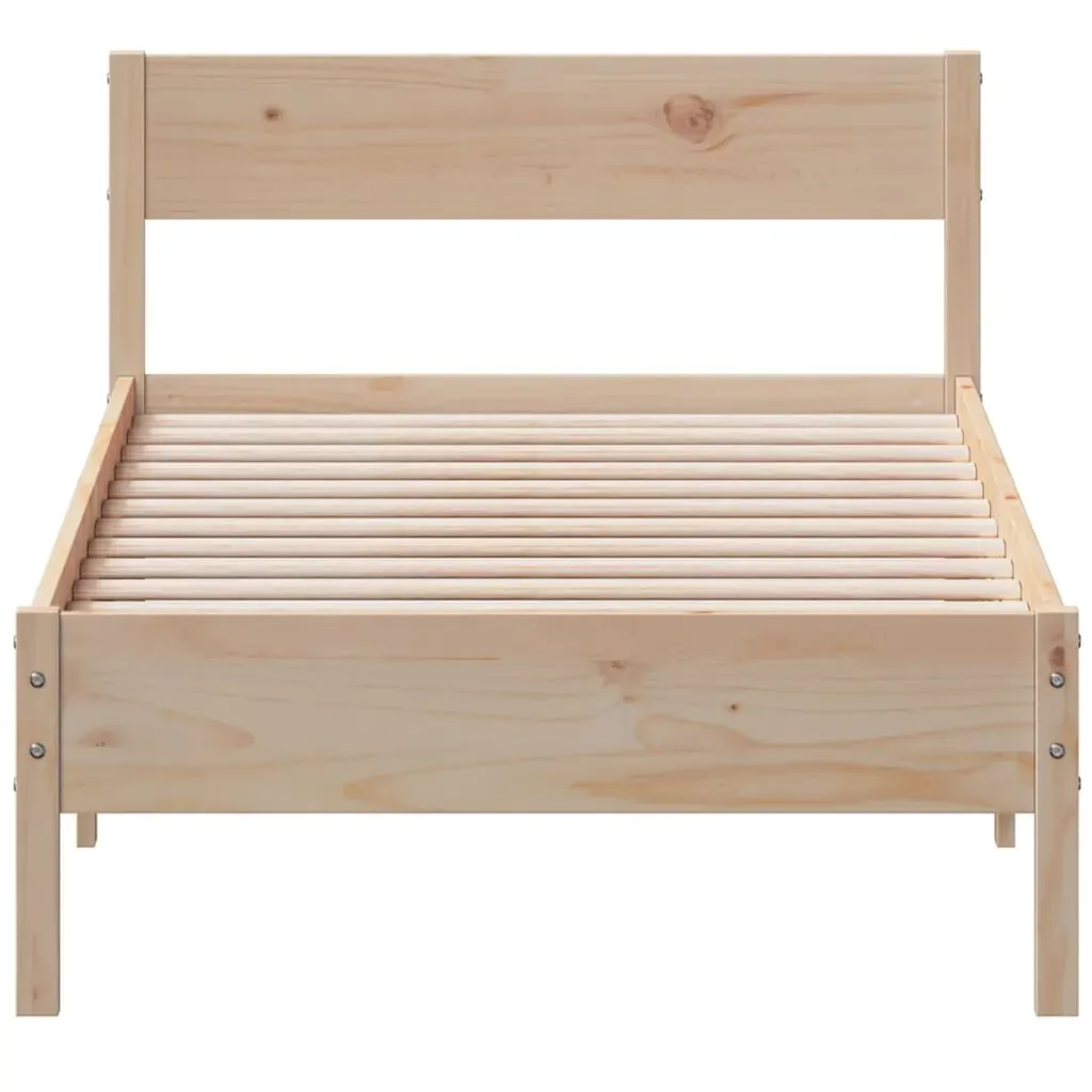 Bed Frame without Mattress 90x190 cm Solid Wood Pine Price