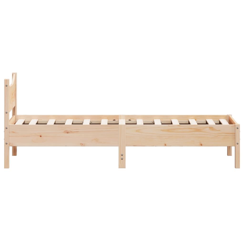 Bed Frame without Mattress 90x190 cm Solid Wood Pine Price