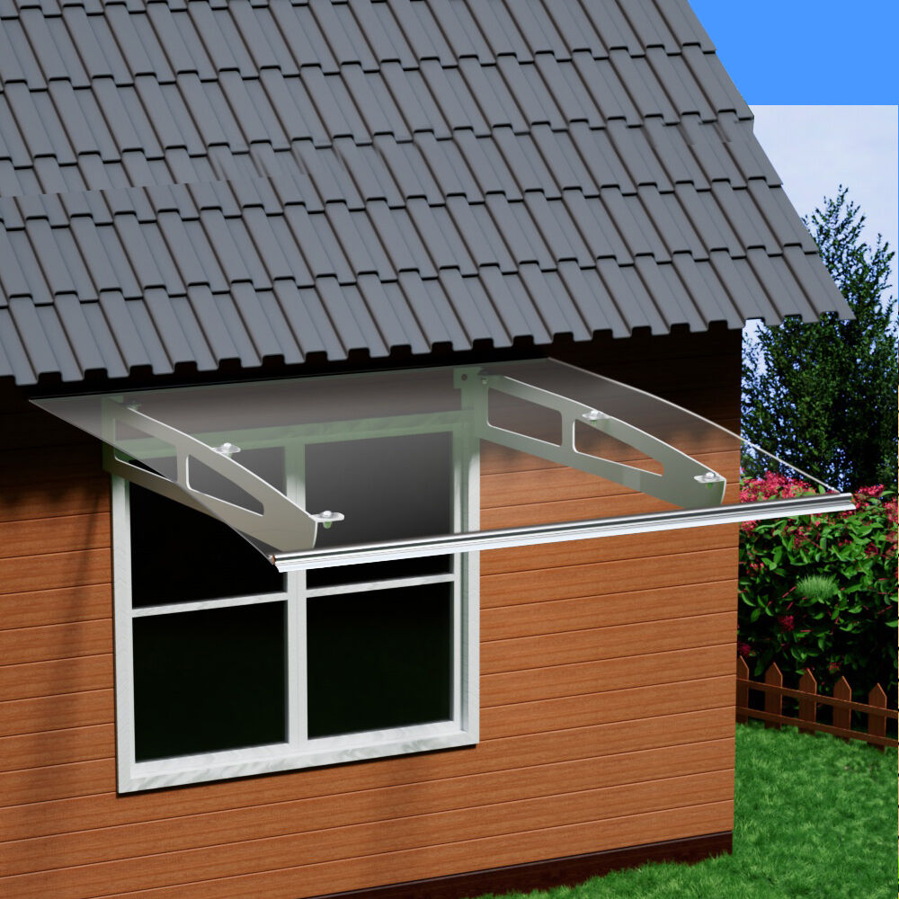 Window Door Awning Canopy 1mx1m Transparent Solid Sheet Aluminum Frame Price