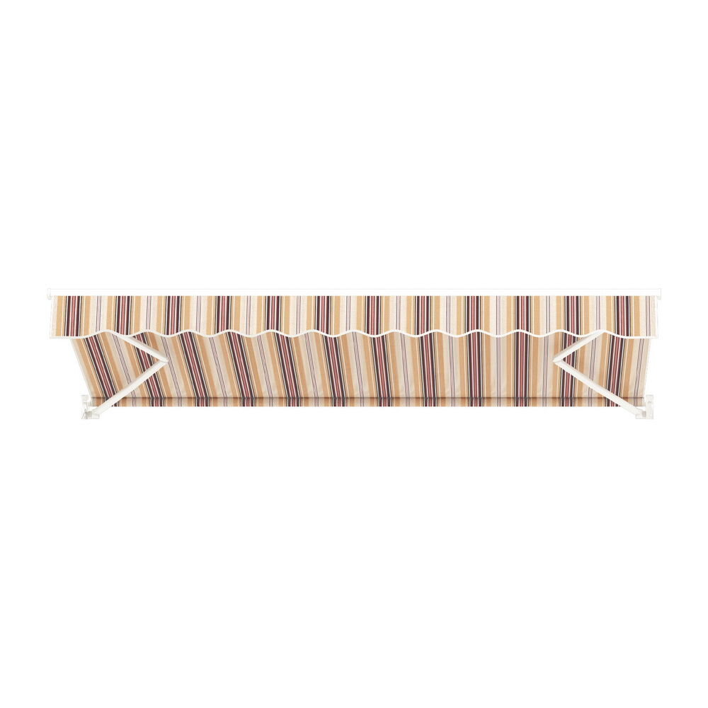 Retractable Folding Arm Awning Manual Sunshade 3Mx2.5M Beige Brown Price