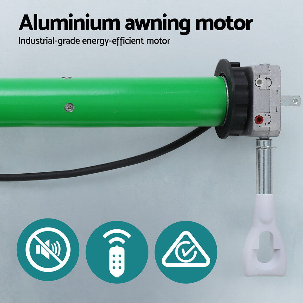 Retractable Folding Arm Awning Motorised Sunshade 4Mx3M Grey Price