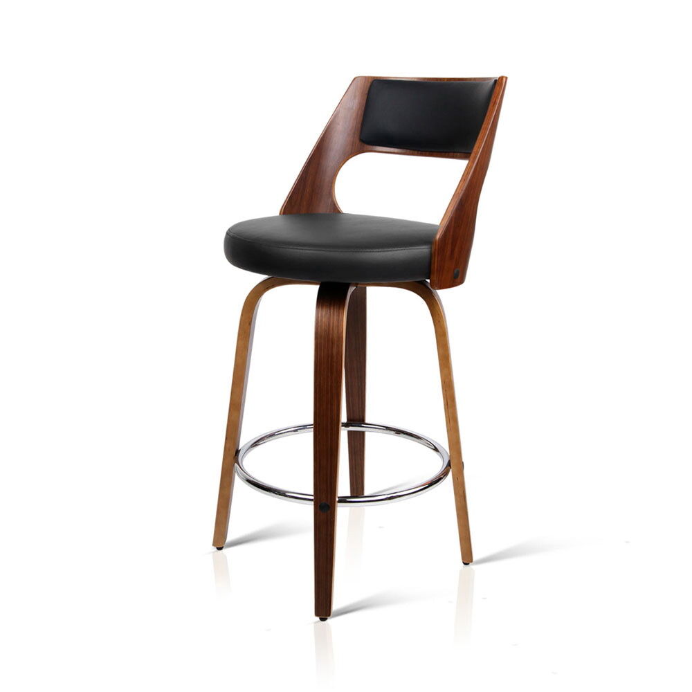 Artiss 2x Bar Stools Swivel Leather Chair 65cm Price