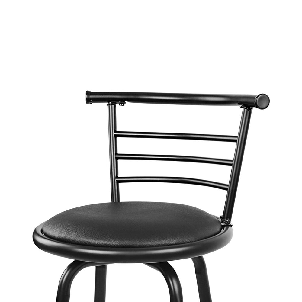 Artiss 2x Bar Stools Swivel Leather Padded Metal Price