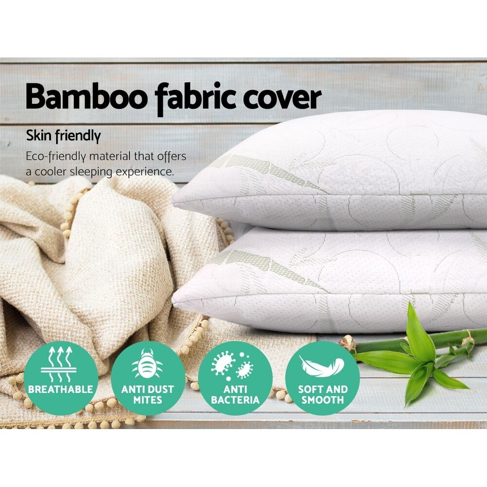 Memory Foam Pillow Bamboo Twin Pack Price