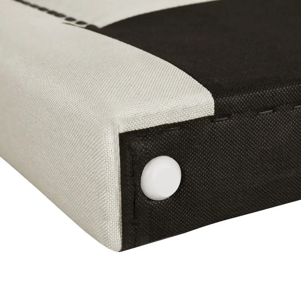 Bed Frame Bed Head Headboard Queen Fabric - RIVE Beige Price