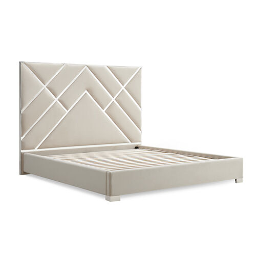 Matrix Bed Frame King Beige Standard Fabric Price