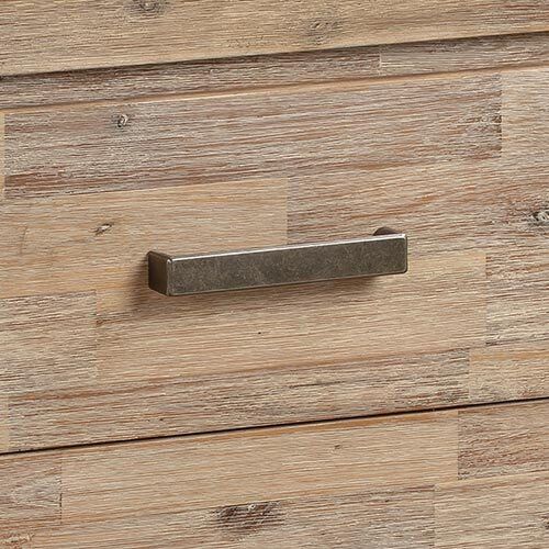 Bedside Table 2 drawers Night Stand in Solid Acacia Wood Oak Colour Price