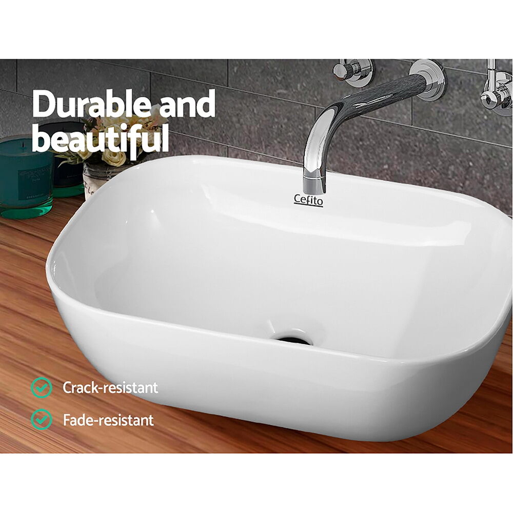 Bathroom Basin Ceramic Vanity Sink Hand Wash Bowl 46x33cm Price