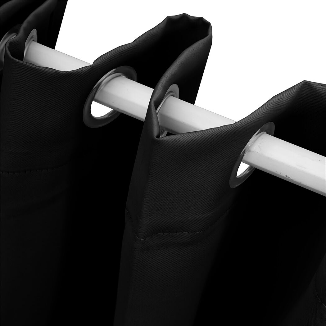 2x blockout curtains panels 3 layers black cd1003-140x230-bk Price