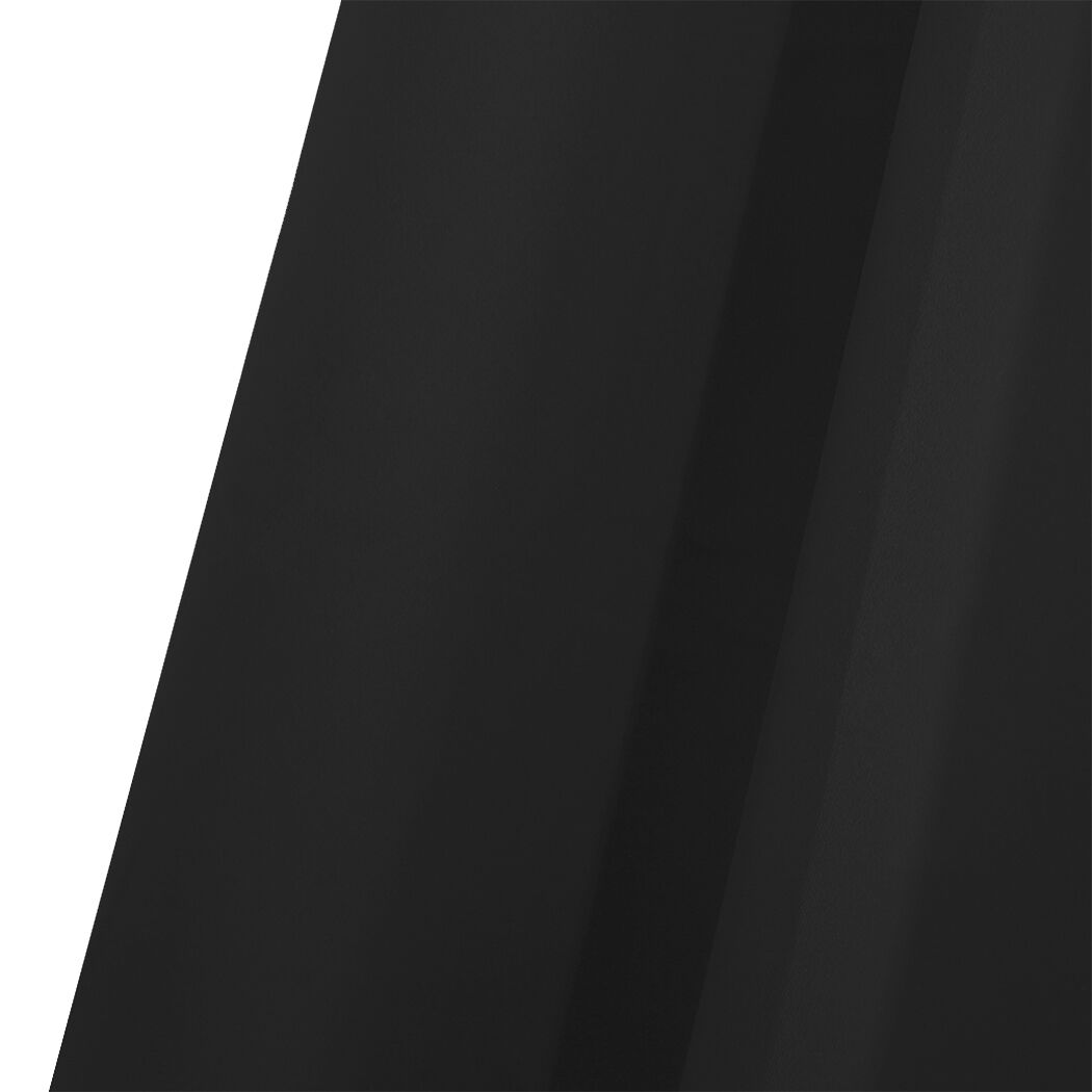 2x blockout curtains panels 3 layers black Price
