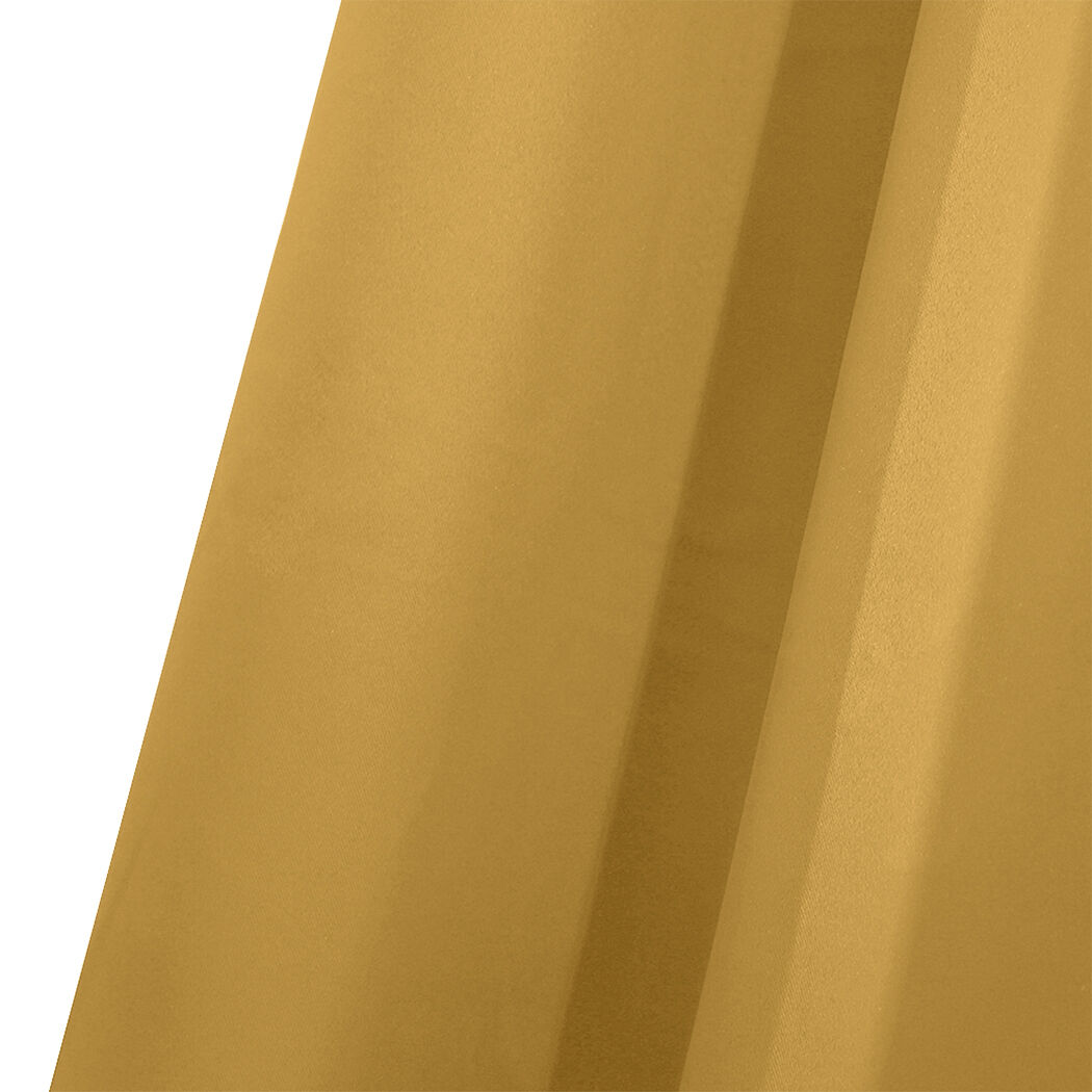 2x blockout curtains panels 3 layers mustard cd1003-300x230-gy Price