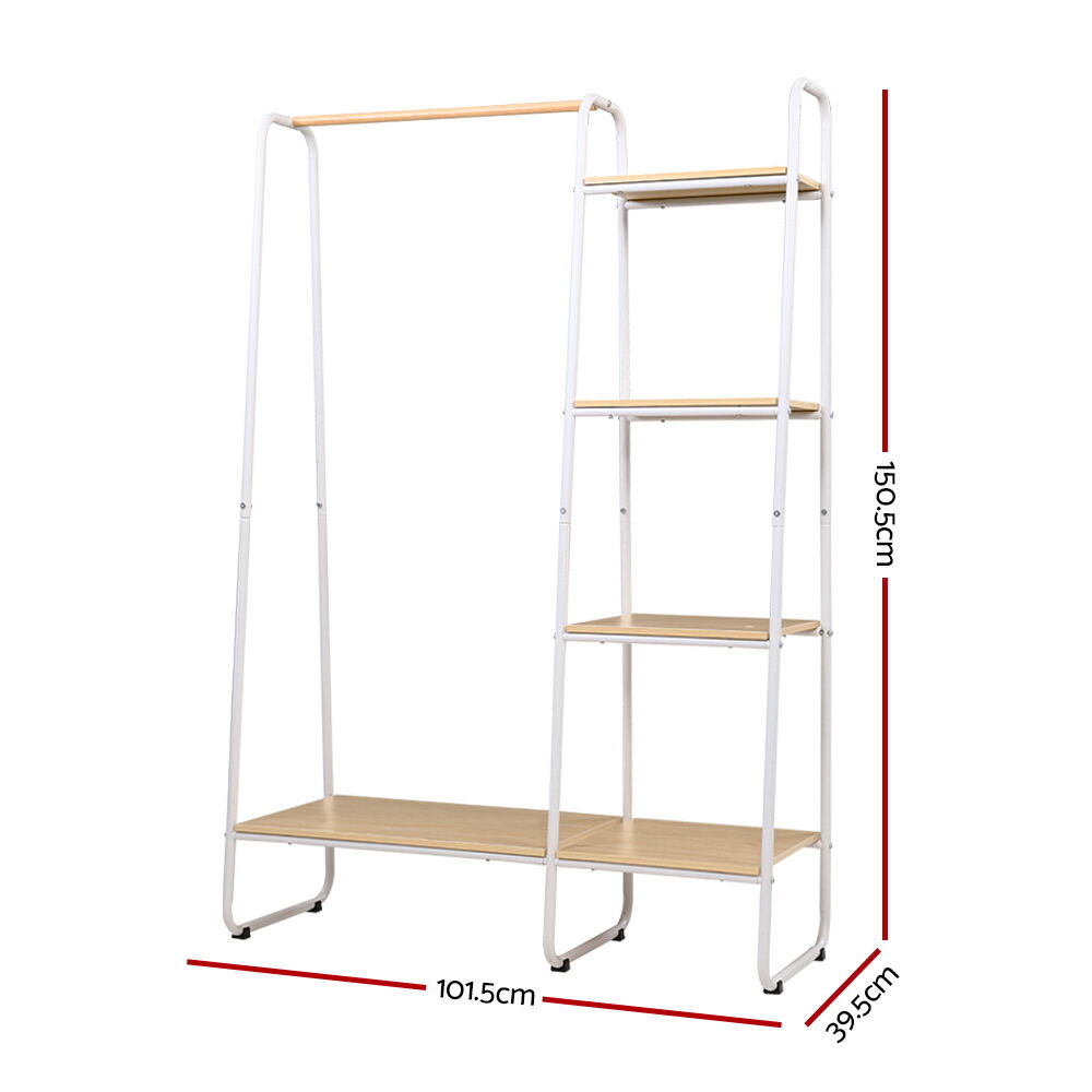 Artiss Wardrobe Clothes Rack Airer Coat Stand 150cm Price