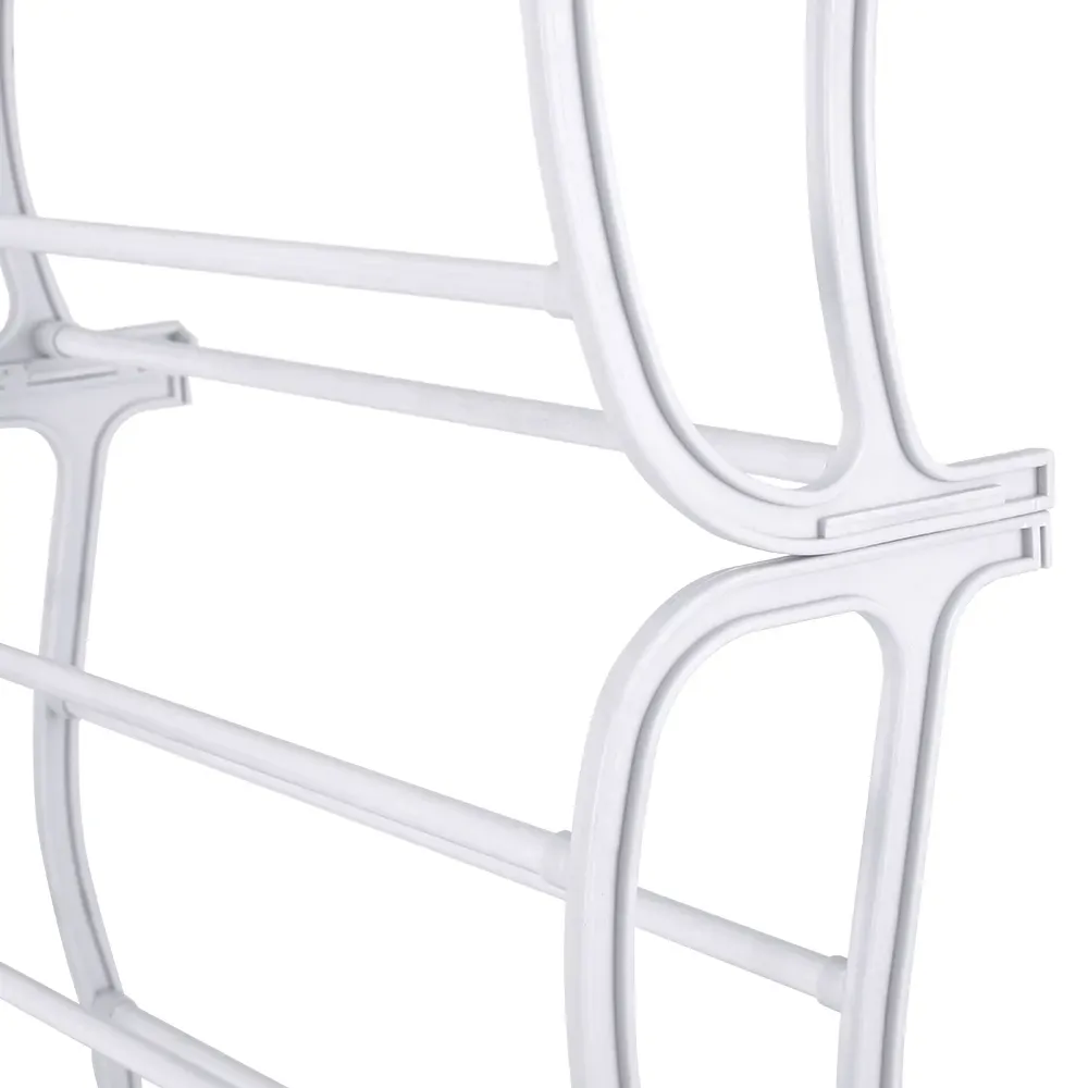 Shoe Rack 12-tier 24 Pairs Wall Mounted Metal Plastic Shoe Shleves White Price