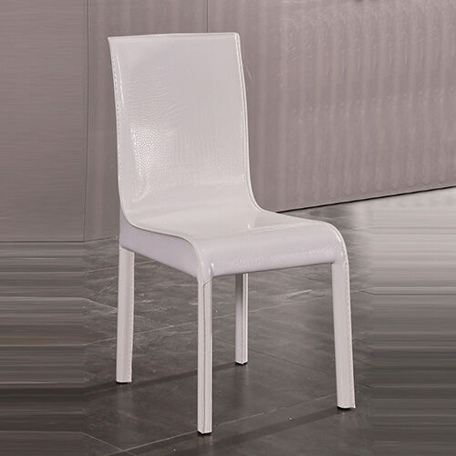Espresso B&W Dining Table with 6X White Chair Price